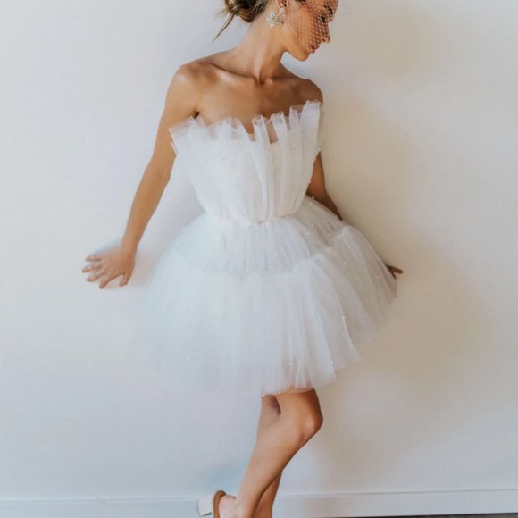 UNTAMED PETALS BY AMANDA JUDGE // ARLINGTON PEARL MINI - IVORY Size S - Picture 1 of 8